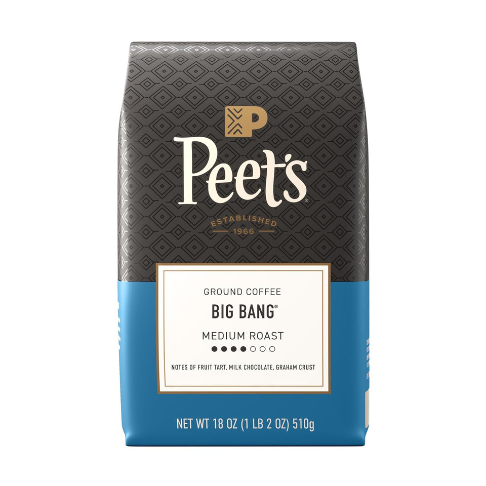 Peet's Big Bang 18 Ounce Medium Roast Ground Arabica Coffee Bag