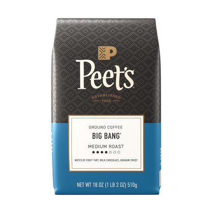 Peet's Big Bang 18 Ounce Medium Roast Ground Arabica Coffee Bag