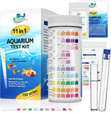 11-in-1 aquarium test strips water testing kit for fish tank aquariums with 950 tests and thermometer