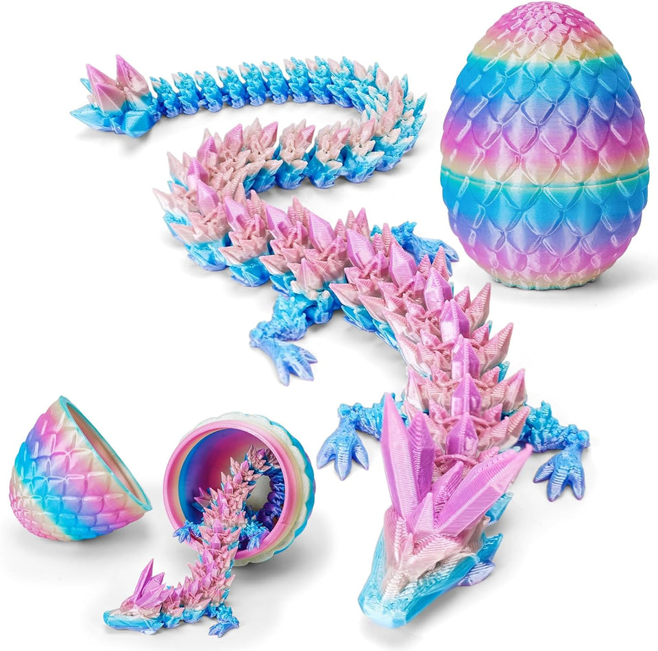 tboline 12 inch 3d printed dragon egg large easter basket stuffer for kids