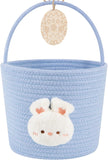 oiahomy-pink-easter-basket-with-handle-personalized-bunny-baskets-for-kids-and-gifts