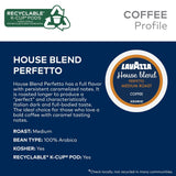 lavazza favorites collection variety pack, keurig k-cup pods, light and medium roast coffees, 64-count box