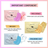 Under Eye Patches with 24K Gold and Hyaluronic Acid for puffy eyes and dark circles skin care