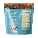 trufru natures strawberries hyper-chilled white milk chocolate 8 ounce bag