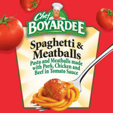 Chef Boyardee Spaghetti and Meatballs, 14.5 Oz Cans, Pack of 4, Ready-to-Eat Meals for Families