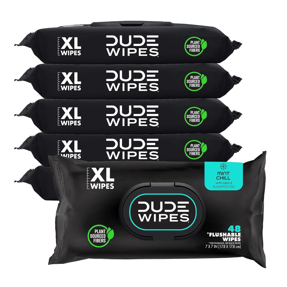 duke unscented extra-large adult wet wipes - 3 pack, 144 flushable wipes, septic and sewer safe