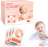 Easicuti baby tongue cleaner 42pcs disposable toothbrush for 0-36 months with free finger toothbrush