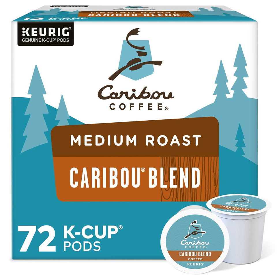 Caribou Coffee Caribou Blend Keurig Single-Serve K-Cup Pod, Medium Roast, 72 Count
