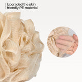 fishent loofah bath sponge 4 pack soft loofa exfoliating body scrubber mesh shower puff pouf ball luffa