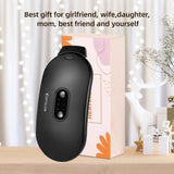 Portable Cordless Heating Pad Cramps:COSYGLOW 6 Heat Levels 6 Massage Modes, 3S Fast Heating,Period Menstrual Electric Heating Pad for Back Pain Relief,Gifts for Women and Girls(Black)