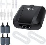 pawfly aquarium air pump oxygen pump for 10-200 gallon fish tanks buckets dual outlet