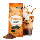 Four Sigmatic organic ground coffee with lion's mane mushroom and chaga for better focus and immune support, 12oz bag