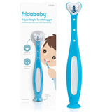 Frida Baby triple-angle toothhugger training toddler toothbrush blue 2 years and up for kids