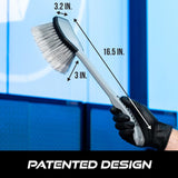 VIKING 16.5 inch grey/black car wash brush with long handle for car detailing and outdoor use