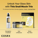 cosrx snail 96 mucin power essence 2ea & retinol 0.1% cream mini sample gift set for glass skin