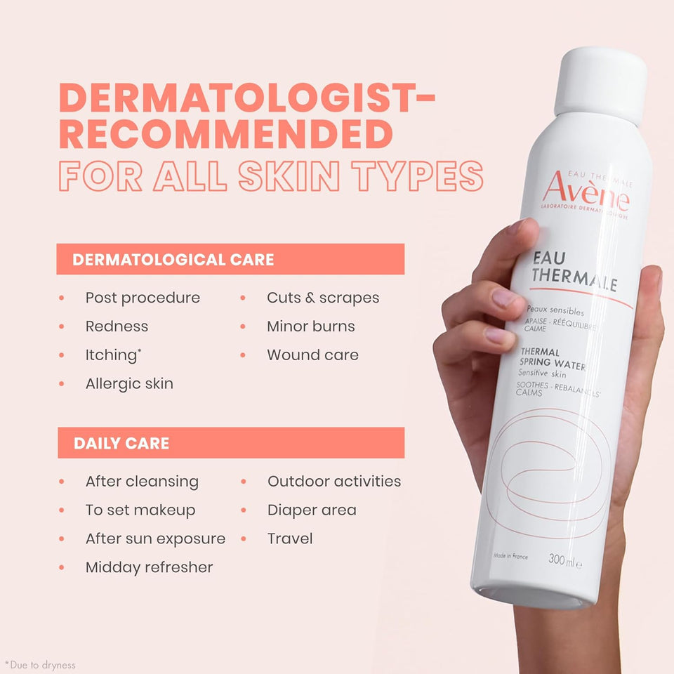 avene thermal spring water soothing facial mist spray for sensitive skin