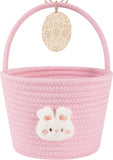 oiahomy-pink-easter-basket-with-handle-personalized-bunny-baskets-for-kids-and-gifts