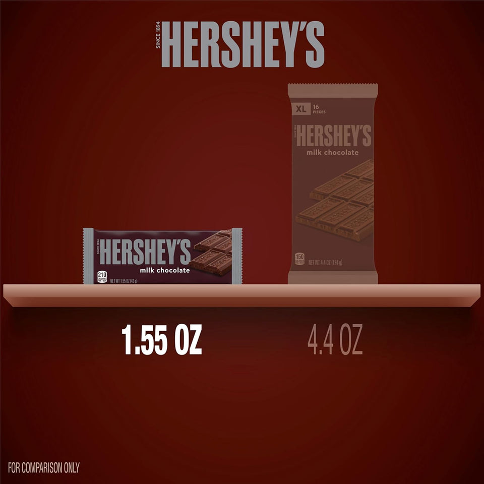 Hersheys milk chocolate bulk candy bars, 36 count, 1.55 oz each, kosher and gluten free