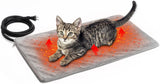 texsens cat heating pad heated pet bed dog mat with chew resistant cord and removable soft cover for outdoor cat houses