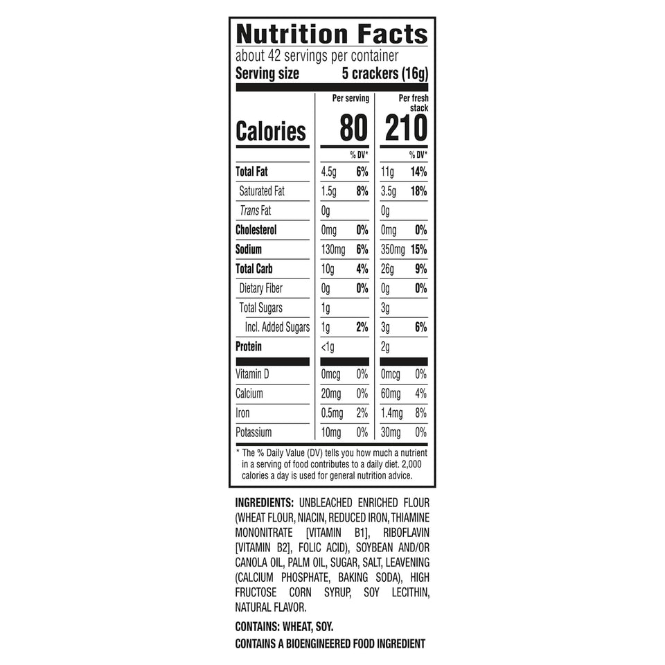 ritz fresh stacks original crackers party size travel snacks 23.7 oz 16 multi snack packs