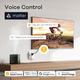 linkind matter smart plug, work with apple home, alexa, google, smartthings, 15a/1800w, app remote control & schedule