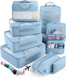vekens 8-set packing cubes nylon organizer bags for beach vacation cruise ship travel essentials suitcase