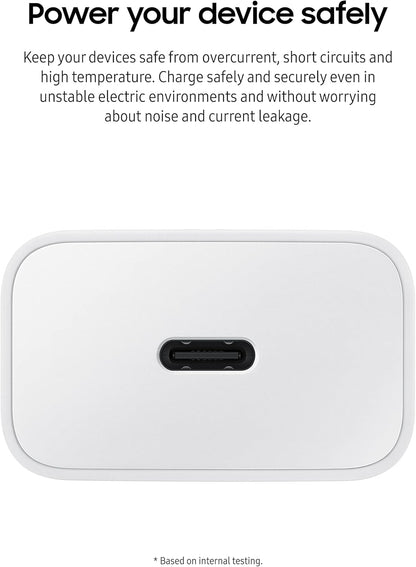 SAMSUNG 15W Wall Charger Type C (USB-C Cable Included), White
