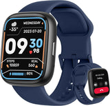LODIMEKE Smart Watch, Alexa Built-in, Answer/Make Calls 44mm Smartwatch Women Men, 1.83" Sports Watch IP68 Waterproof, Heart Rate SpO2 Sleep Stress Monitor, Step Counter Watch for Android & iOS Phone