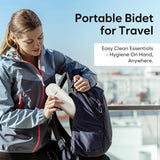 Easy@Home Portable Bidet Kit for Travel: EPB-01 Grey, 380mL Handheld Sprayer for Women & Men