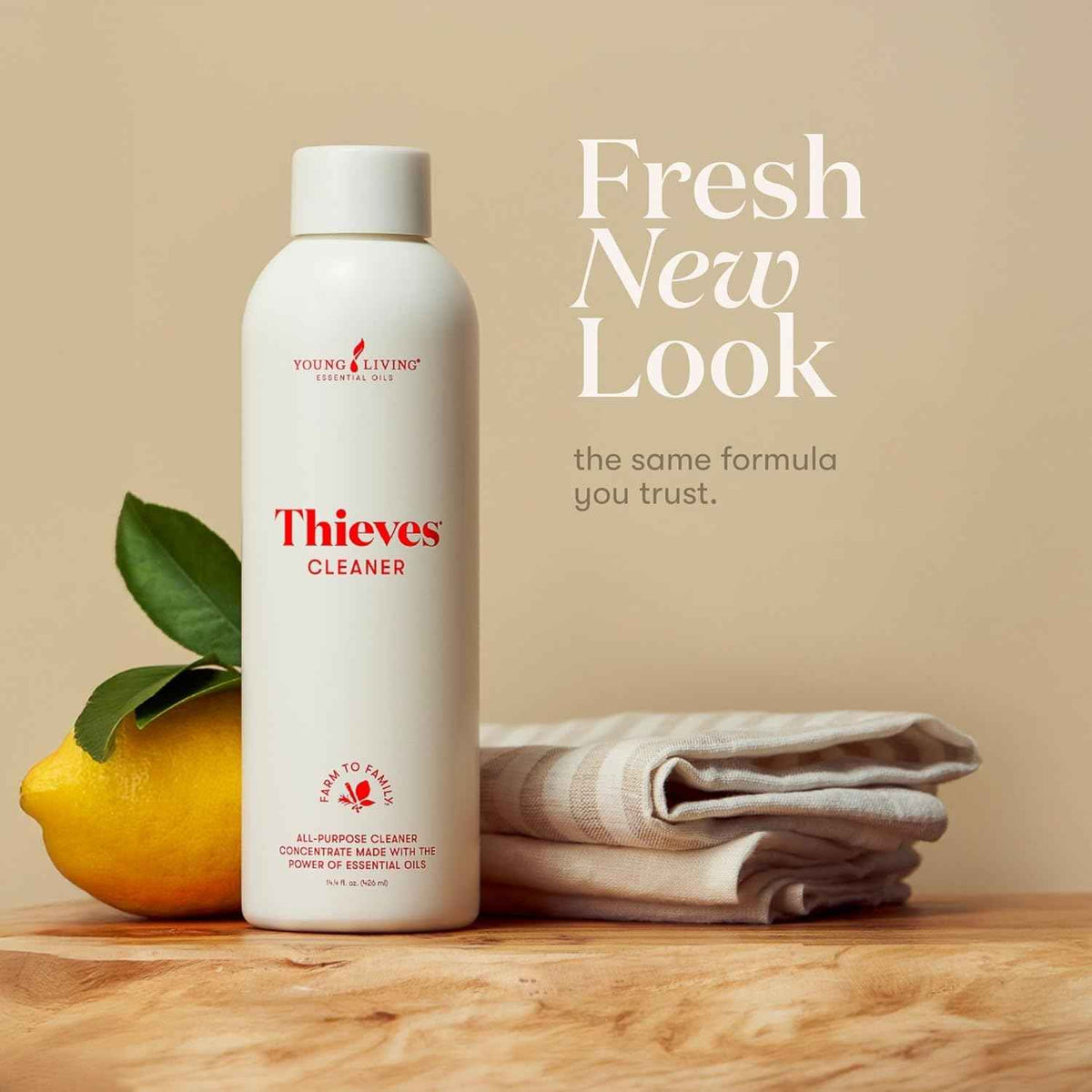 Thieves Household Cleaner | 14.4 oz | Plant-Based Multi-Surface Solution Infused with Essential Oils | Dilute for Floors, Carpets, Glass, Counters, Appliances, and General Home Cleaning