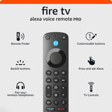 Amazon Fire TV Alexa Voice Remote Pro (newest model) with remote finder, TV controls, and backlit buttons