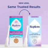 replens doctor-recommended estrogen-free vaginal moisturizer for vaginal dryness, 8 pre-filled applicators