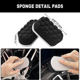 7-piece car wheel brush kit with metal-free design, soft-bristled rim cleaner, and tire shine applicator pad for gentle cleaning and detailing