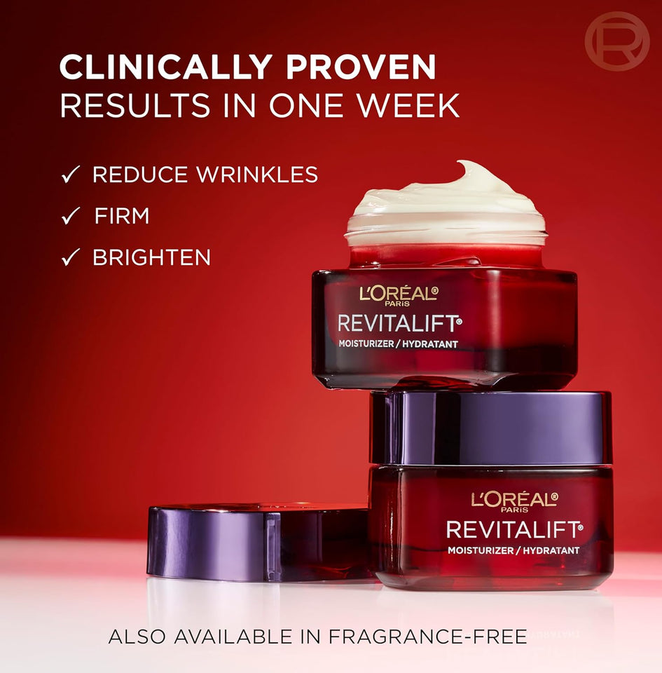 L'Oreal Paris Revitalift triple power anti-aging face moisturizer with pro retinol and hyaluronic acid, 2.55 oz