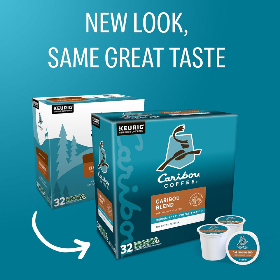 Caribou Coffee Caribou Blend medium roast Keurig K-Cup Pods, 32 count
