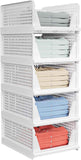 Multifunctional Stackable Closet Storage Baskets, 5 Pack, Waterproof, Foldable & Space-Saving