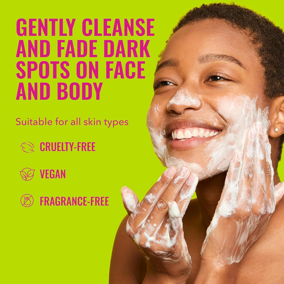 Good Molecules brightening soap free face and body bar with tranexamic kojic acids and niacinamide for dark spots skin care