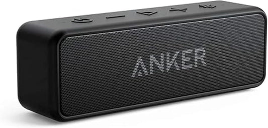 Anker Soundcore 2 Portable Bluetooth Speaker with Stereo Sound, Bluetooth 5, Bassup, IPX7 Waterproof, 24-Hour Playtime, Wireless, Speaker for Home, Outdoors, Travel