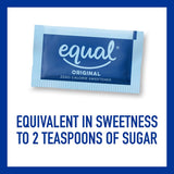 equal 800-count sweetener packets aspartame acesulfame-k sugar alternative zero calorie erythritol free