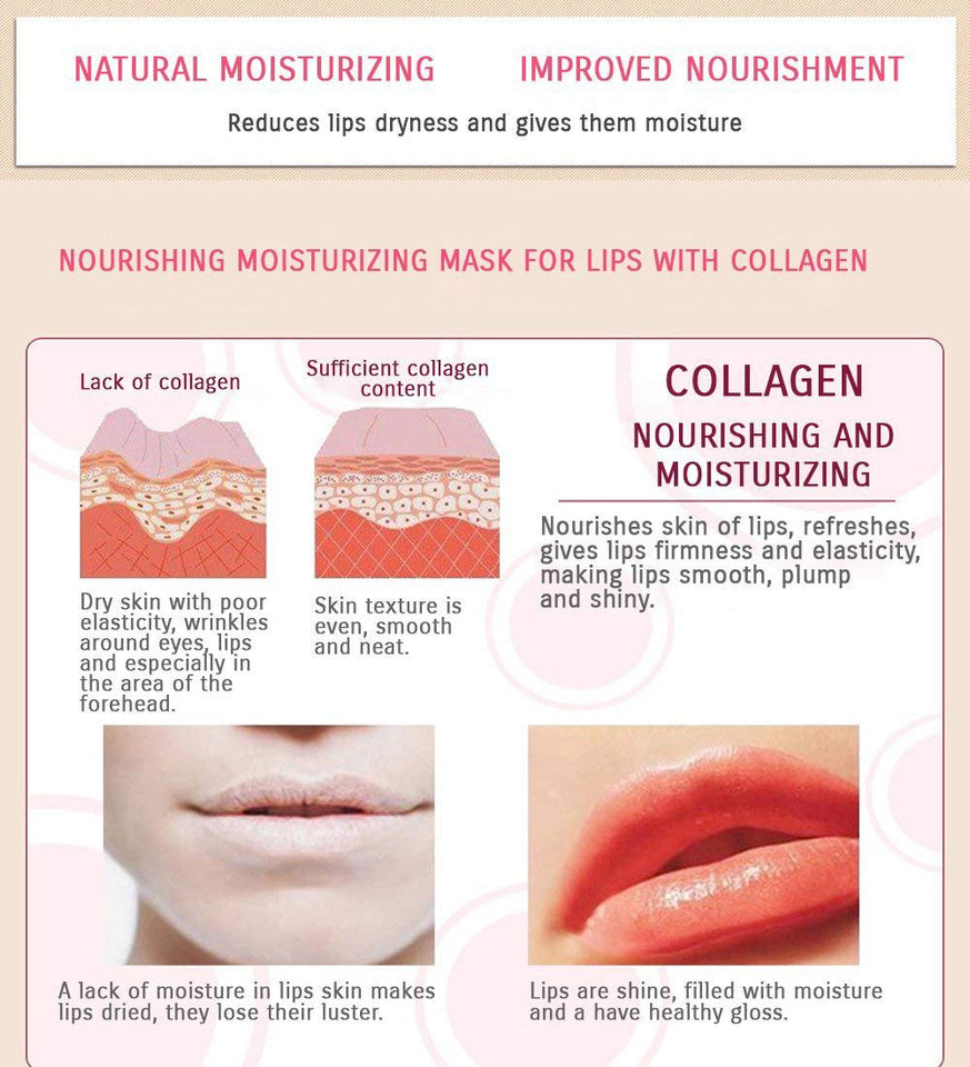 30 pairs crystal collagen hydrating moisturizing smoothing lips gel pads for under eye care, anti-aging and lip rejuvenation