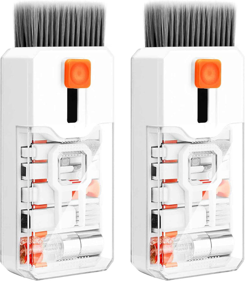 Keyboard Cleaning Kit Laptop Cleaner, 10-in-1 Computer Screen Cleaning Brush Tool, Multi-Function PC Electronic Cleaner Kit Spray for iPad iPhone Pro, Earbuds, Camera Monitor, All-in-one with Patent