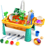 Kitchen Sink Toys for Toddlers 3-5, Play Sink with Running Water, Water Table for Kids Ages 4-8
