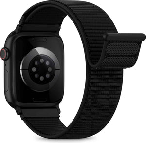 Nylon Loop Sport Band Compatible with Apple Watch Bands 44mm 45mm 46mm 49mm 42mm for Women Men, iWatch Wrist Straps for Ultra 3 2, Se, Series 11 10 9 8 7, Breathable, Soft Band Ideal for Outdoor