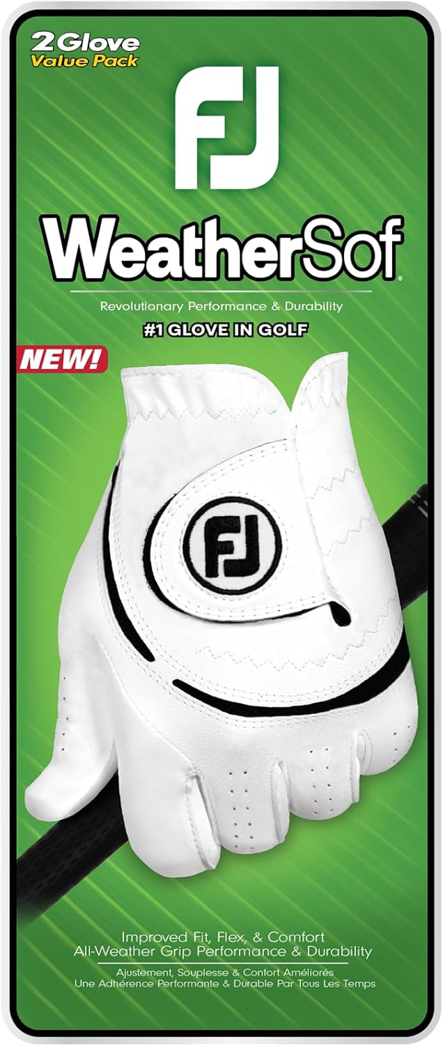 FootJoy Men's WeatherSof 2-Pack Golf Glove