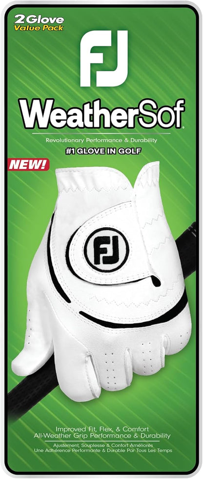 FootJoy Men's WeatherSof 2-Pack Golf Glove