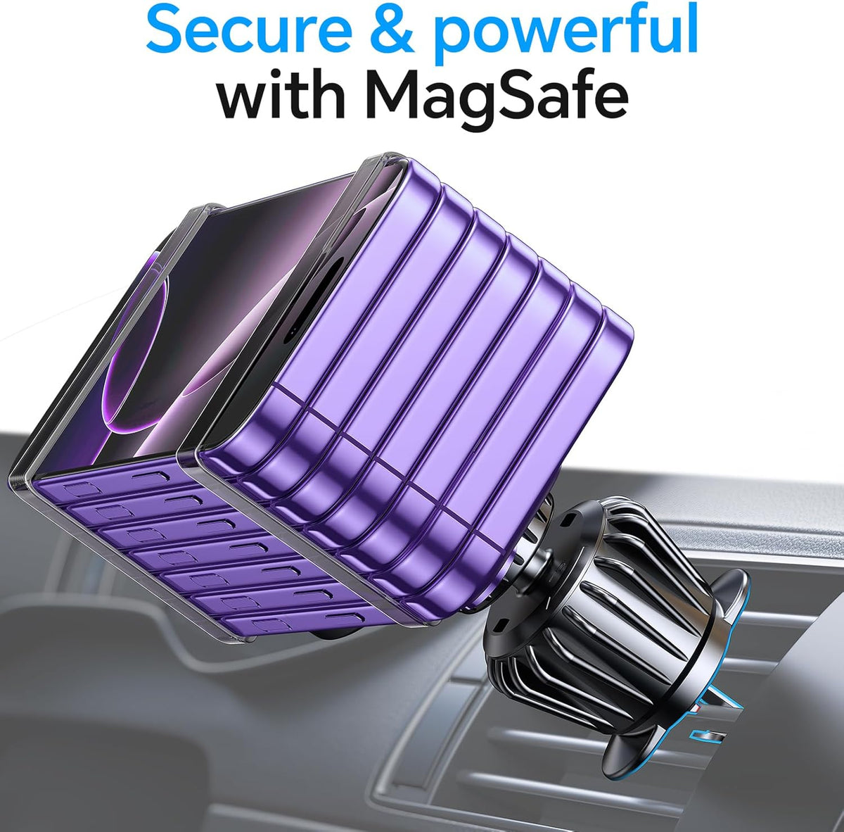Kaistyle for Magsafe Car Mount【20 Strong Magnets】Magnetic Phone Holder for Car Phone Holder Mount Dash Mounted Holders Cell Phone Holders for Your Car Accessories for Women Men for iPhone 17 16 15 14