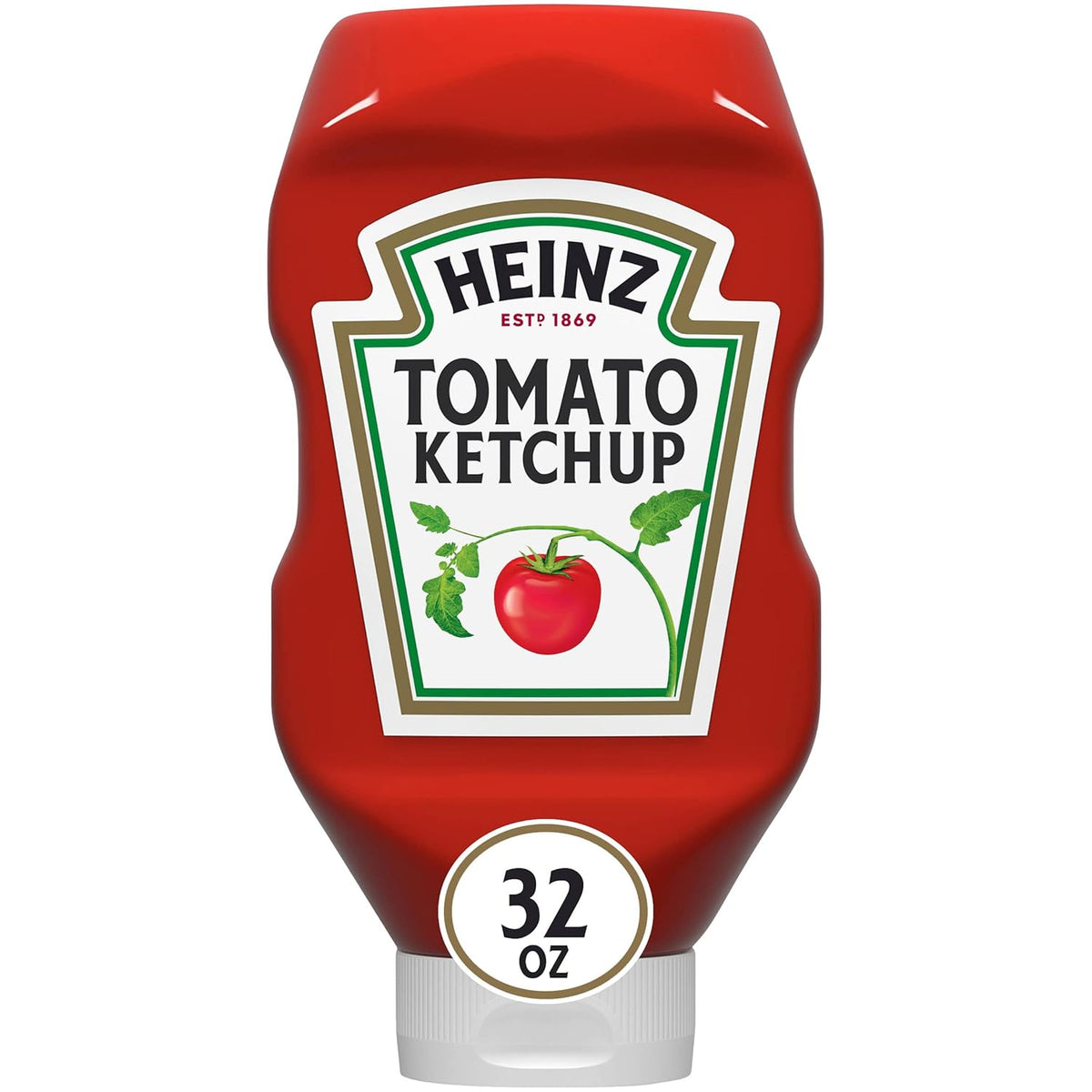 Heinz 32 oz Tomato Ketchup bottle, gluten-free, thick and rich, America's Favorite, squeezable