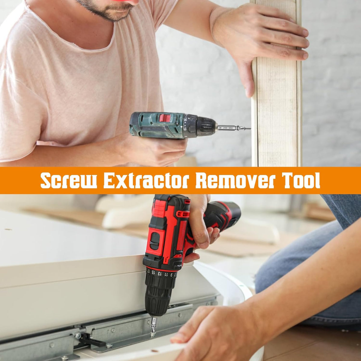 Valentines Day Gifts for Him - Fathers Day Dad Gifts Screw Extractor Set - Tools Gadgets for Men Bolt Extractor Kit - Birthday Stocking Stuffers for Men Husband Boyfriend