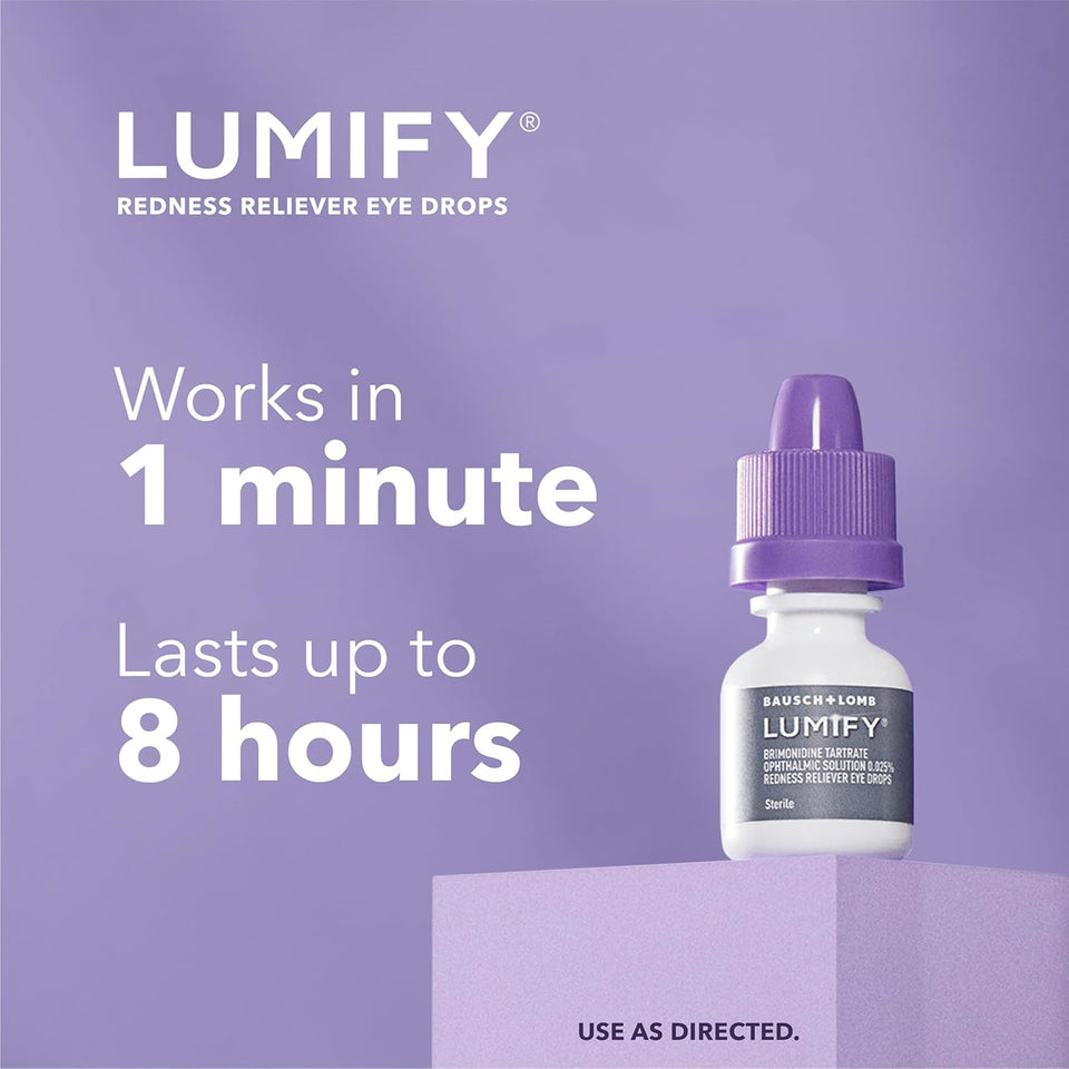 Lumify eye drops for red eyes relief 0.08 fl oz 2.5ml fda approved