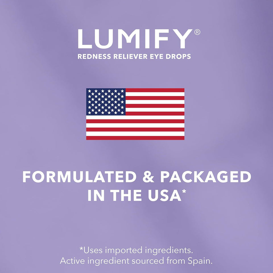 Lumify eye drops for red eyes relief 0.08 fl oz 2.5ml fda approved